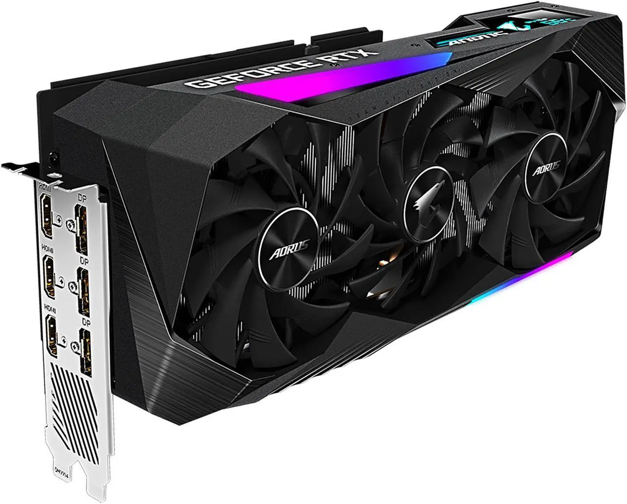 Alt view image 4 of 11 - GIGABYTE AORUS GeForce RTX 3060 Ti MASTER 8GB Video Card, GV-N306TAORUS M-8GD