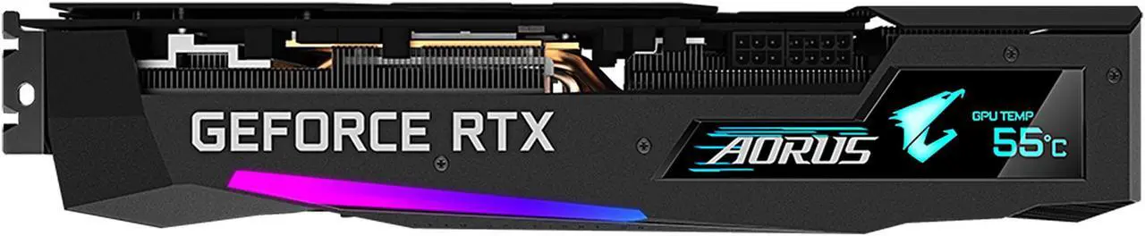 Alt view image 9 of 11 - GIGABYTE AORUS GeForce RTX 3060 Ti MASTER 8GB Video Card, GV-N306TAORUS M-8GD