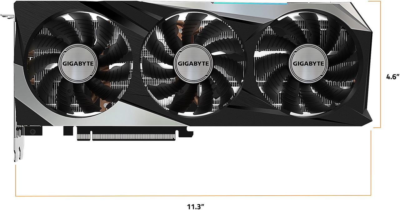 Alt view image 3 of 7 - GIGABYTE Radeon RX 6800 XT GAMING OC 16G Graphics Card, WINDFORCE 3X Cooling System, 16GB 256-bit GDDR6, GV-R68XTGAMING OC-16GD Video Card, Powered by AMD RDNA 2, HDMI 2.1