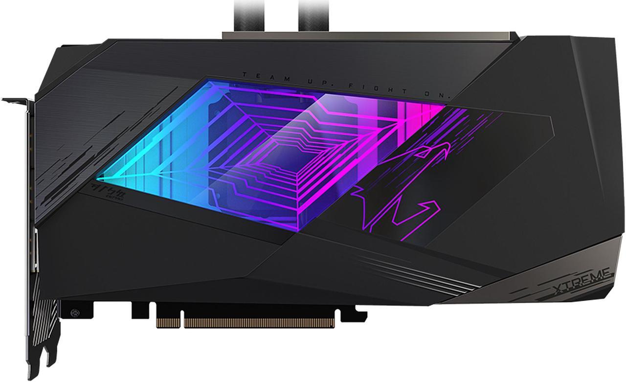 Alt view image 3 of 12 - GIGABYTE AORUS GeForce RTX 3090 XTREME WATERFORCE 24G Graphics Card, WATERFORCE All-in-One Cooling System, 24GB 384-bit GDDR6X, GV-N3090AORUSX W-24GD Video Card