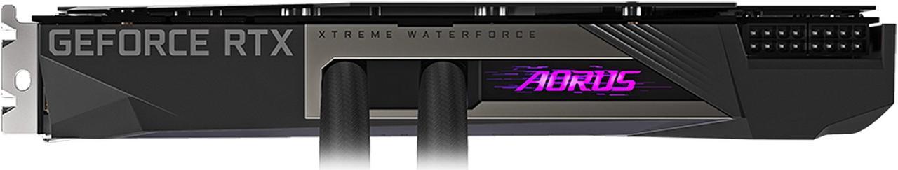 Alt view image 9 of 12 - GIGABYTE AORUS GeForce RTX 3090 XTREME WATERFORCE 24G Graphics Card, WATERFORCE All-in-One Cooling System, 24GB 384-bit GDDR6X, GV-N3090AORUSX W-24GD Video Card