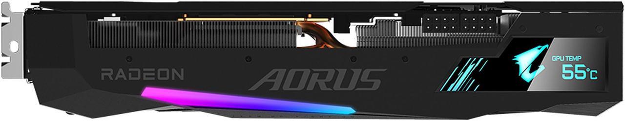 Alt view image 10 of 11 - GIGABYTE AORUS Radeon RX 6800 MASTER 16G Graphics Card, MAX-COVERED Cooling, 16GB 256-bit GDDR6, GV-R68AORUS M-16GD Video Card