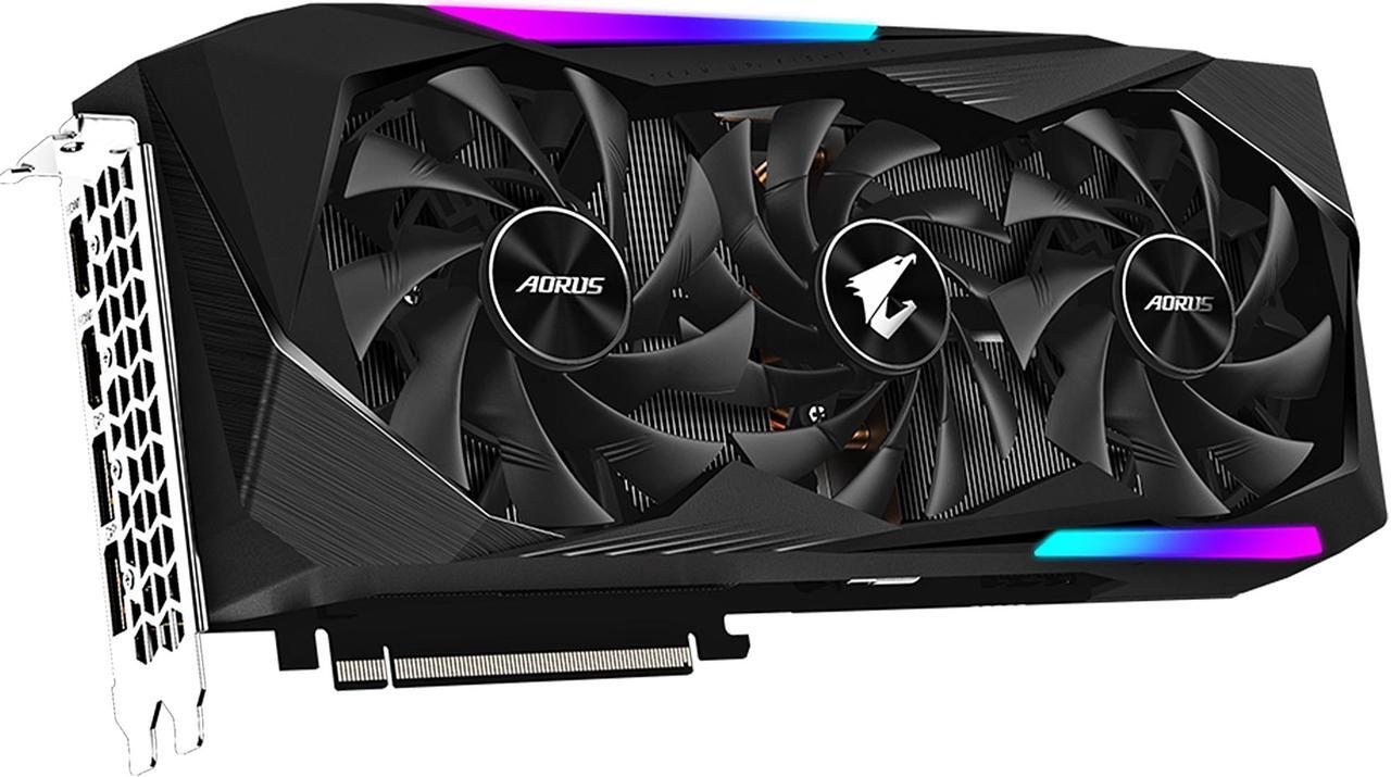 Alt view image 3 of 11 - GIGABYTE AORUS Radeon RX 6800 MASTER 16G Graphics Card, MAX-COVERED Cooling, 16GB 256-bit GDDR6, GV-R68AORUS M-16GD Video Card