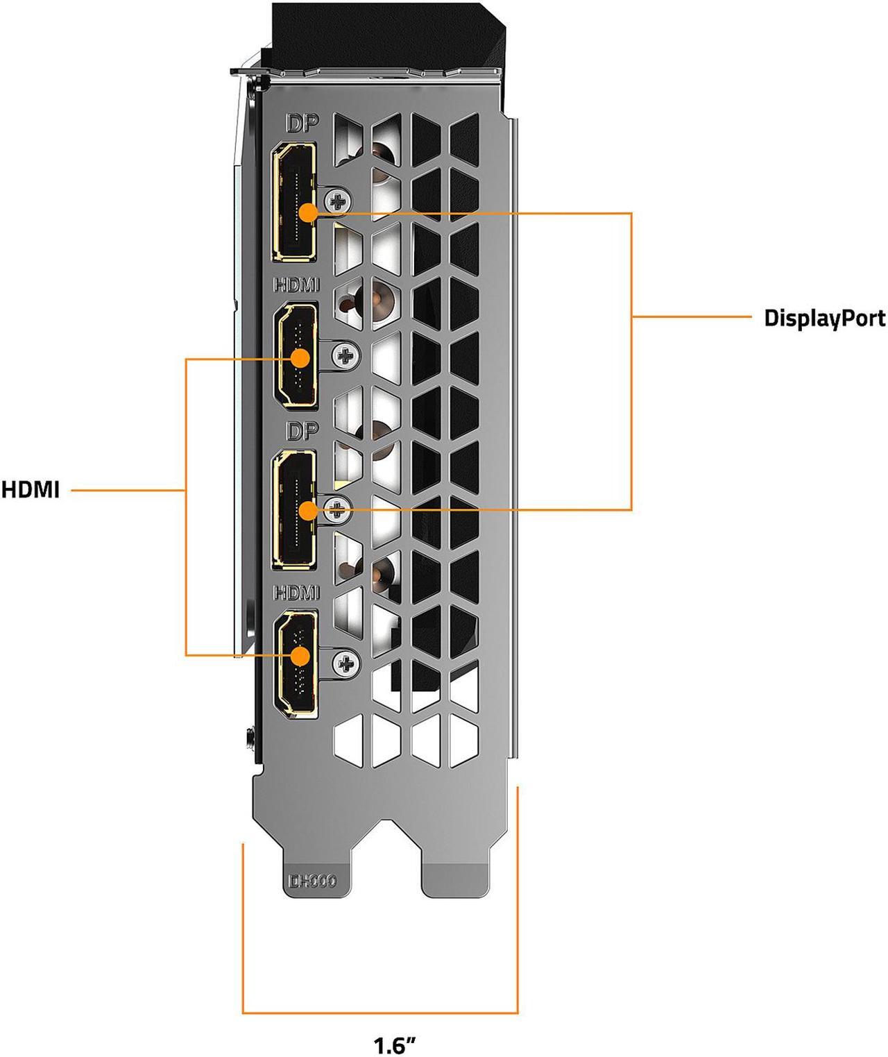 Alt view image 3 of 9 - GIGABYTE GeForce RTX 3060 Ti GAMING OC PRO 8G (rev 2.0) Graphics Card, WINDFORCE 3x Cooling System, 8GB 256-bit GDDR6, GV-N306TGAMINGOC PRO-8GD Video Card