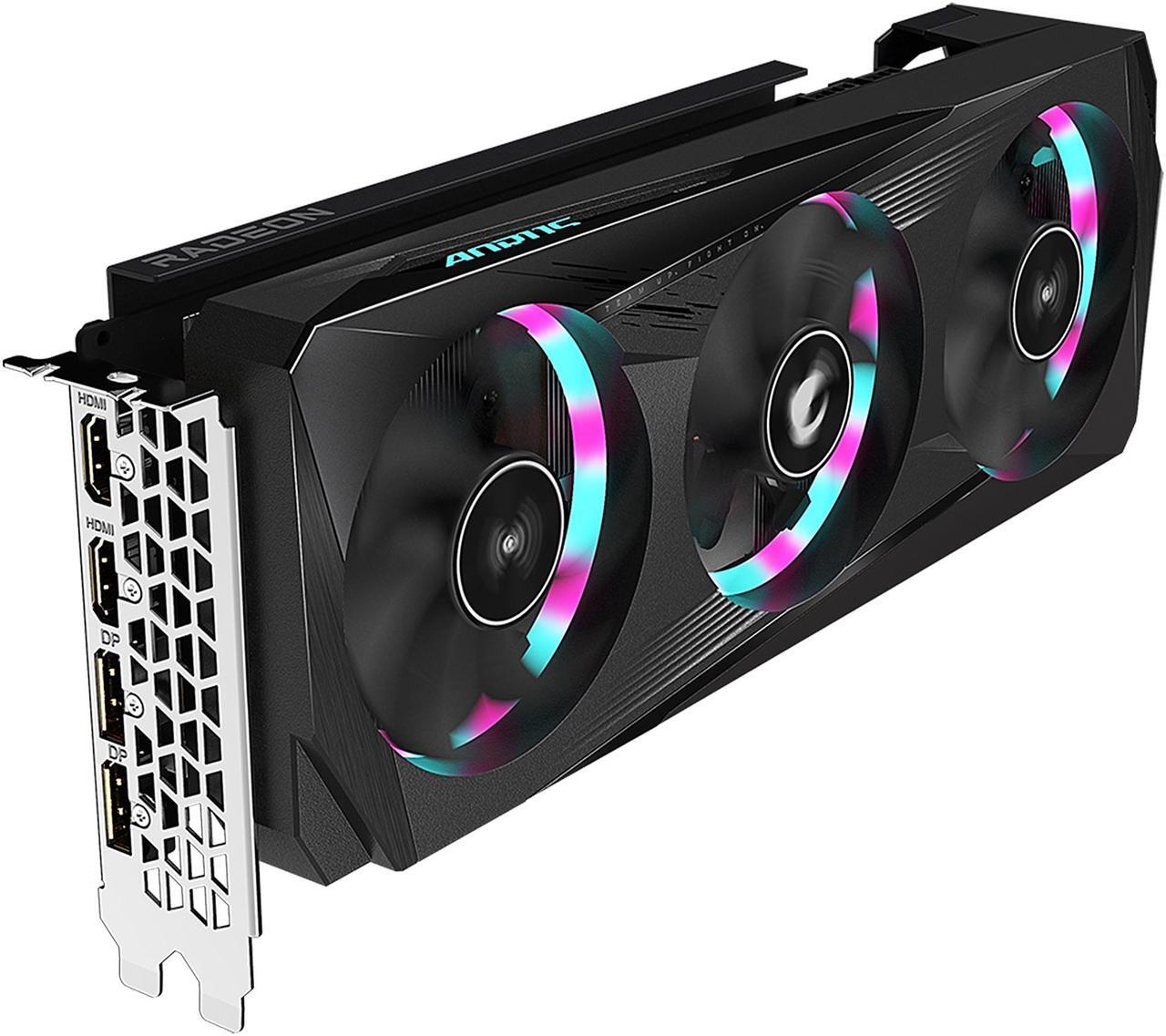 Alt view image 5 of 11 - GIGABYTE AORUS Radeon RX 6700 XT ELITE 12G Graphics Card, WINDFORCE 3X Cooling System, 12GB 192-bit GDDR6, GV-R67XTAORUS E-12GD Video Card