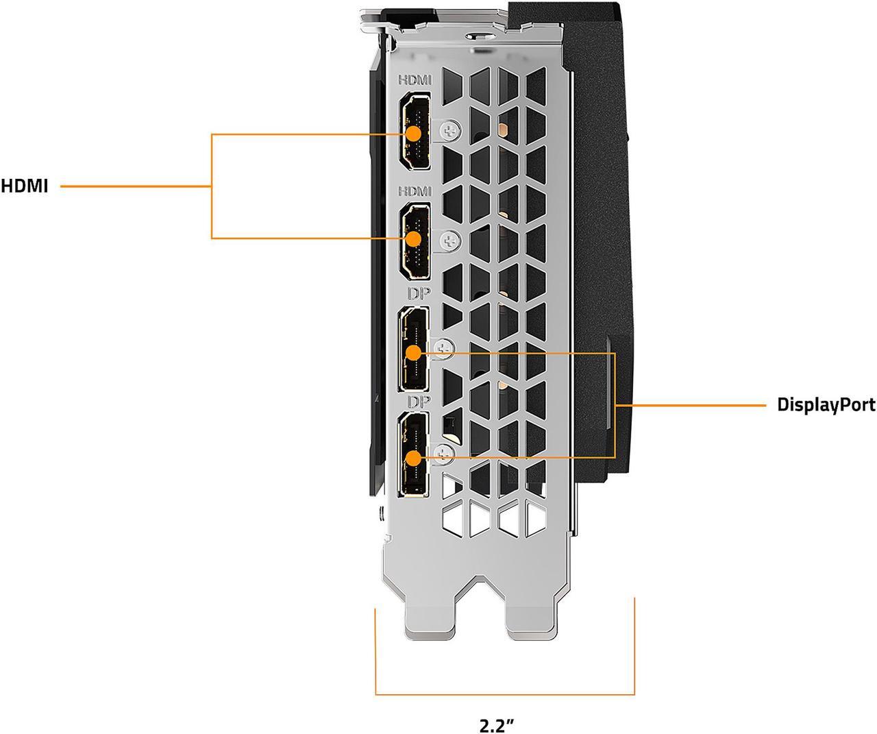 Alt view image 4 of 11 - GIGABYTE AORUS Radeon RX 6700 XT ELITE 12G Graphics Card, WINDFORCE 3X Cooling System, 12GB 192-bit GDDR6, GV-R67XTAORUS E-12GD Video Card