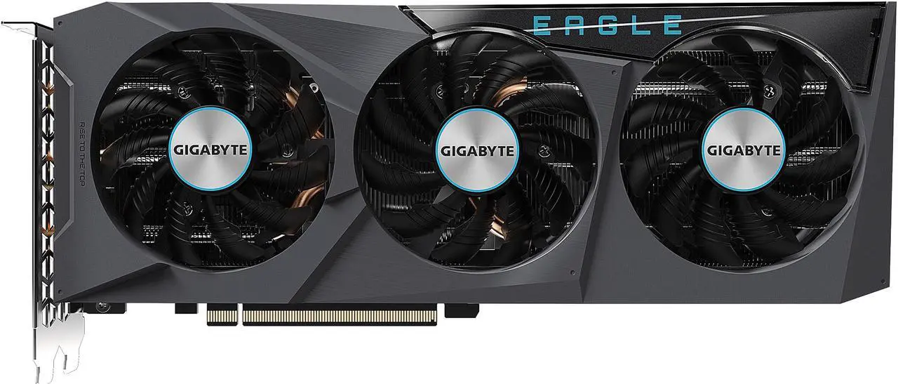 Main image of GIGABYTE Radeon RX 6700 XT EAGLE 12G Graphics Card, WINDFORCE 3X Cooling System, 12GB 192-bit GDDR6, GV-R67XTEAGLE-12GD Video Card