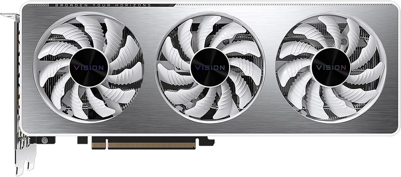 GIGABYTE Vision OC GeForce RTX 3060 12GB GDDR6 PCI Express 4.0 ATX Video Card GV-N3060VISION OC-12GD (rev. 2.0) (LHR)