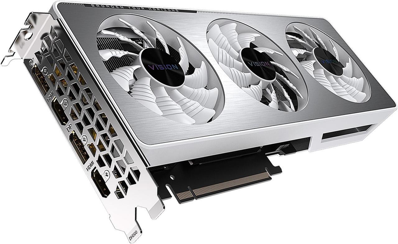 Alt view image 5 of 11 - GIGABYTE Vision OC GeForce RTX 3060 12GB GDDR6 PCI Express 4.0 ATX Video Card GV-N3060VISION OC-12GD (rev. 2.0) (LHR)