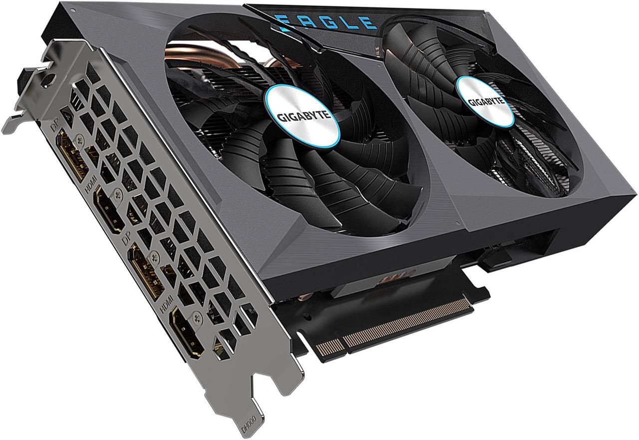 Alt view image 5 of 10 - GIGABYTE Eagle OC GeForce RTX 3060 12GB GDDR6 PCI Express 4.0 ATX Video Card GV-N3060EAGLE OC-12GD (rev. 2.0) (LHR)