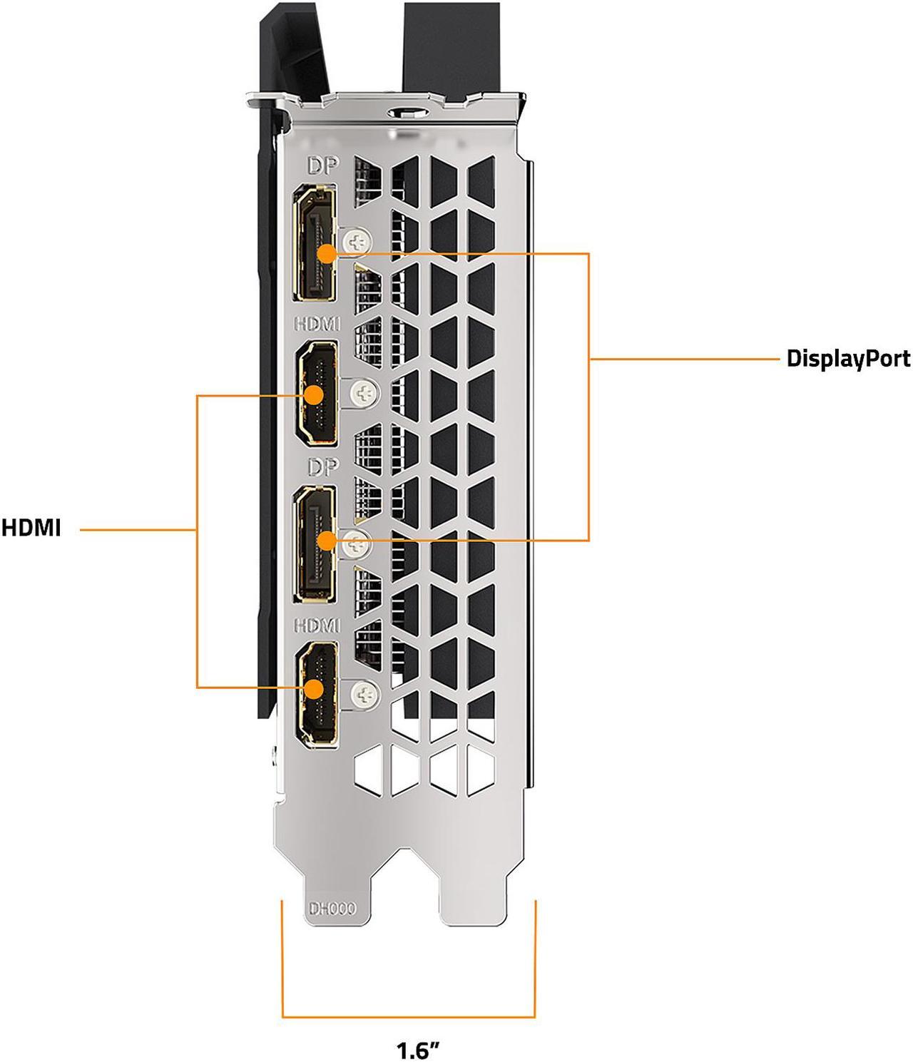 Alt view image 7 of 10 - GIGABYTE Eagle OC GeForce RTX 3060 12GB GDDR6 PCI Express 4.0 ATX Video Card GV-N3060EAGLE OC-12GD (rev. 2.0) (LHR)