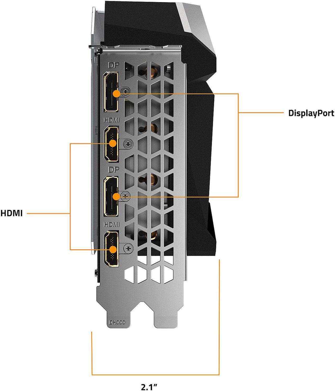 Alt view image 8 of 12 - GIGABYTE Gaming GeForce RTX 3070 Ti 8GB GDDR6X PCI Express 4.0 ATX Graphics Card GV-N307TGAMING OC-8GD
