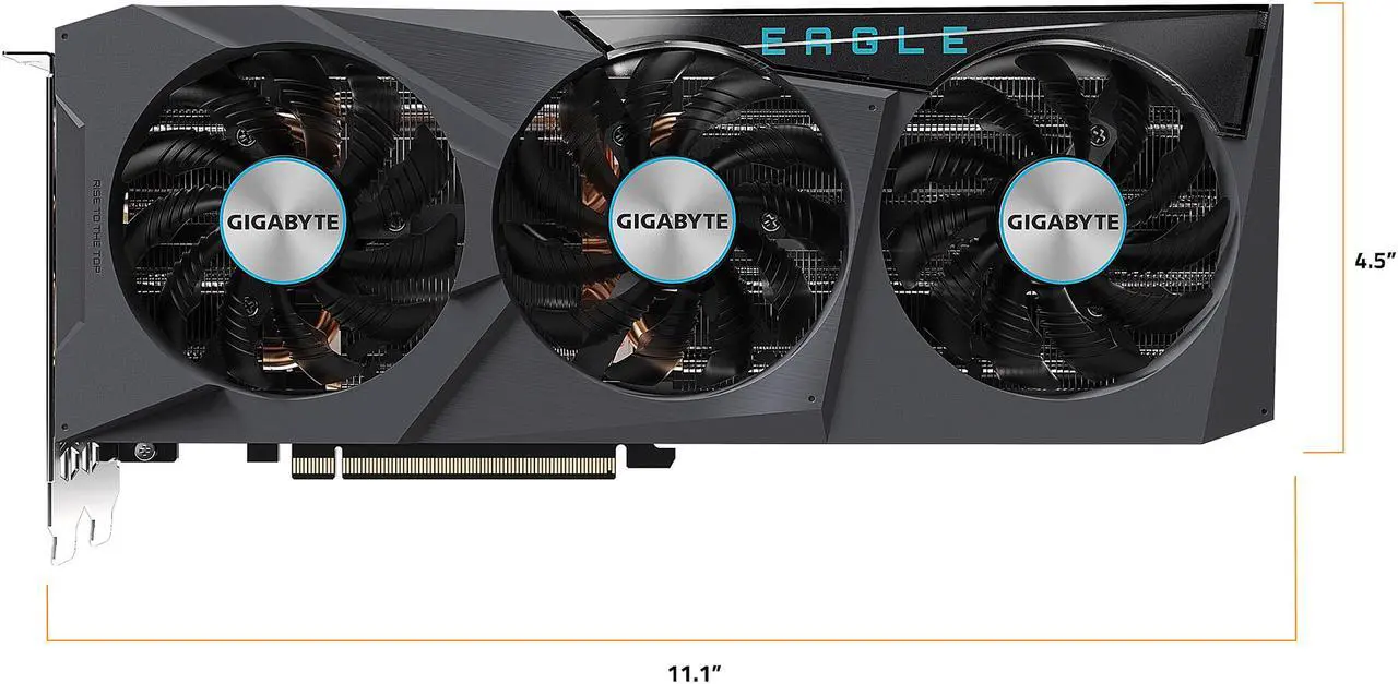 Alt view image 2 of 11 - GIGABYTE Eagle GeForce RTX 3070 Ti 8GB GDDR6X PCI Express 4.0 ATX Graphics Card GV-N307TEAGLE OC-8GD