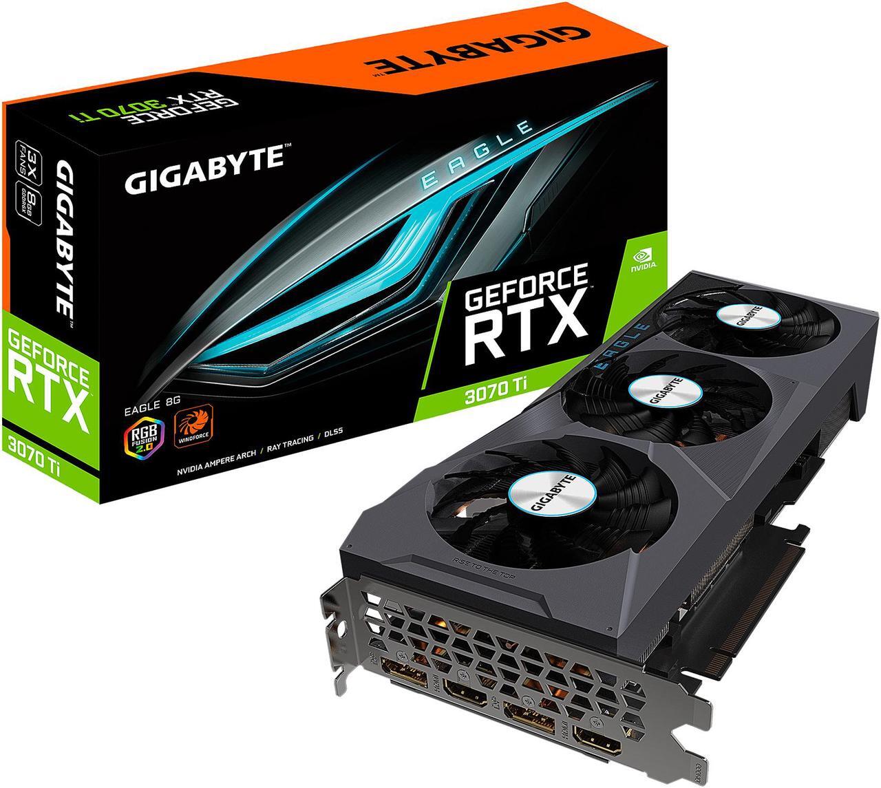 Alt view image 11 of 11 - GIGABYTE Eagle GeForce RTX 3070 Ti 8GB GDDR6X PCI Express 4.0 ATX Graphics Card GV-N307TEAGLE-8GD