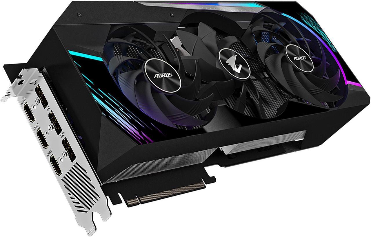 Alt view image 4 of 10 - GIGABYTE AORUS GeForce RTX 3080 MASTER 10GB GDDR6X PCI Express 4.0 ATX Video Card GV-N3080AORUS M-10GD (rev. 3.0) (LHR)