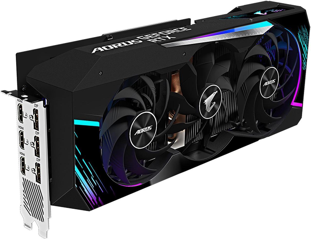 Alt view image 5 of 10 - GIGABYTE AORUS GeForce RTX 3080 MASTER 10GB GDDR6X PCI Express 4.0 ATX Video Card GV-N3080AORUS M-10GD (rev. 3.0) (LHR)