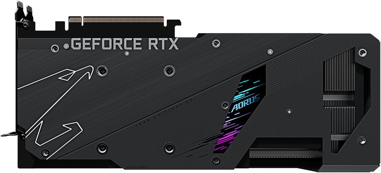 Alt view image 10 of 10 - GIGABYTE AORUS GeForce RTX 3080 MASTER 10GB GDDR6X PCI Express 4.0 ATX Video Card GV-N3080AORUS M-10GD (rev. 3.0) (LHR)