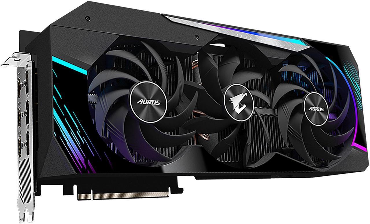 Alt view image 3 of 10 - GIGABYTE AORUS GeForce RTX 3080 MASTER 10GB GDDR6X PCI Express 4.0 ATX Video Card GV-N3080AORUS M-10GD (rev. 3.0) (LHR)