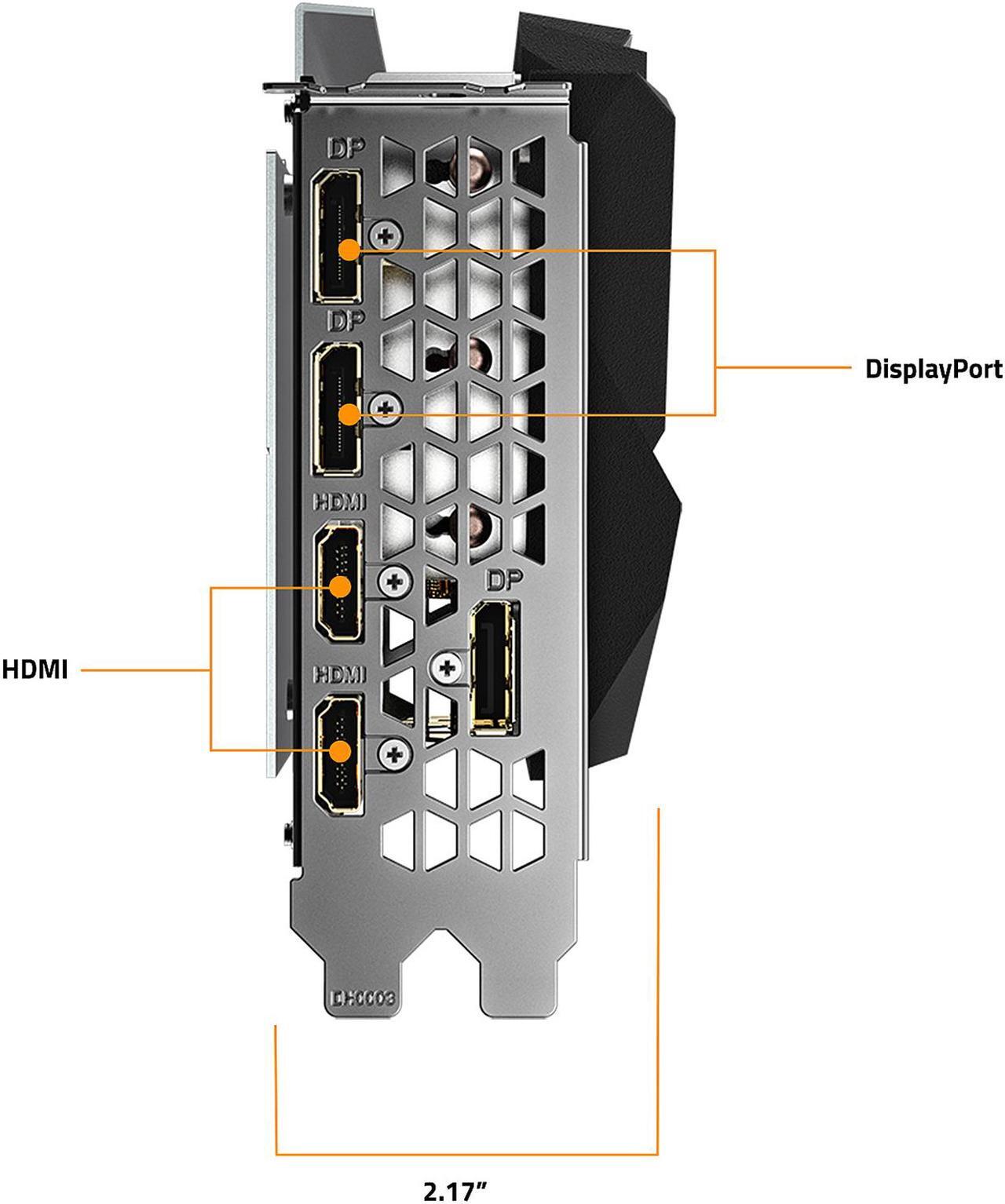 Alt view image 7 of 11 - GIGABYTE Gaming OC GeForce RTX 3080 10GB GDDR6X PCI Express 4.0 ATX Video Card GV-N3080GAMING OC-10GD (rev. 2.0) (LHR)