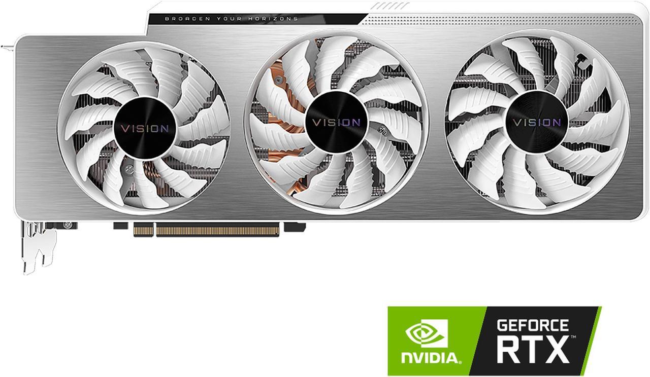 Alt view image 2 of 11 - GIGABYTE Vision OC GeForce RTX 3080 10GB GDDR6X PCI Express 4.0 ATX Video Card GV-N3080VISION OC-10GD (rev. 2.0) (LHR)
