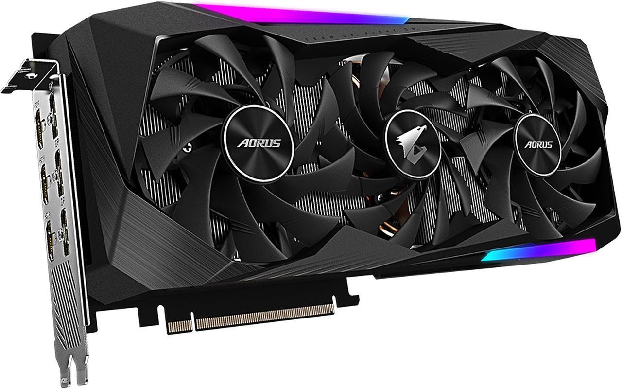 Alt view image 6 of 12 - GIGABYTE AORUS GeForce RTX 3070 MASTER 8GB GDDR6 PCI Express 4.0 ATX Video Card GV-N3070AORUS M-8GD (rev. 2.0) (LHR)