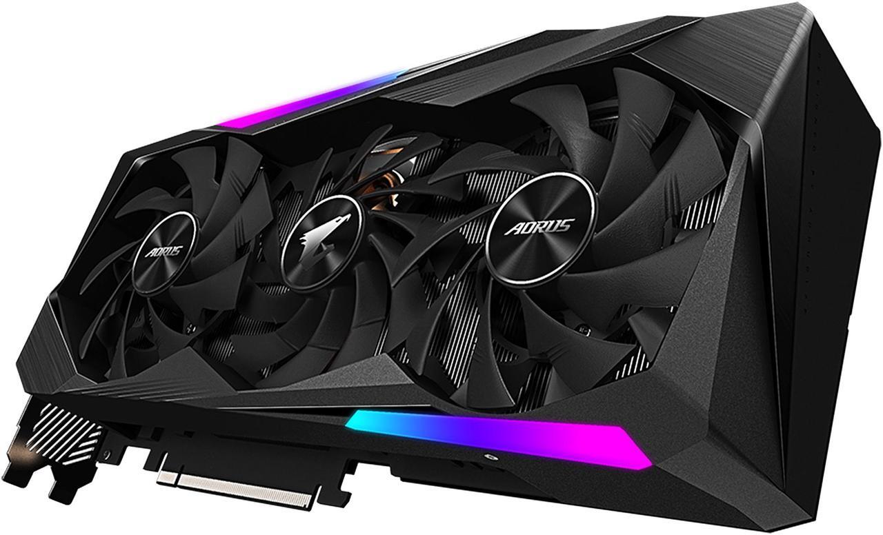 Alt view image 9 of 12 - GIGABYTE AORUS GeForce RTX 3070 MASTER 8GB GDDR6 PCI Express 4.0 ATX Video Card GV-N3070AORUS M-8GD (rev. 2.0) (LHR)