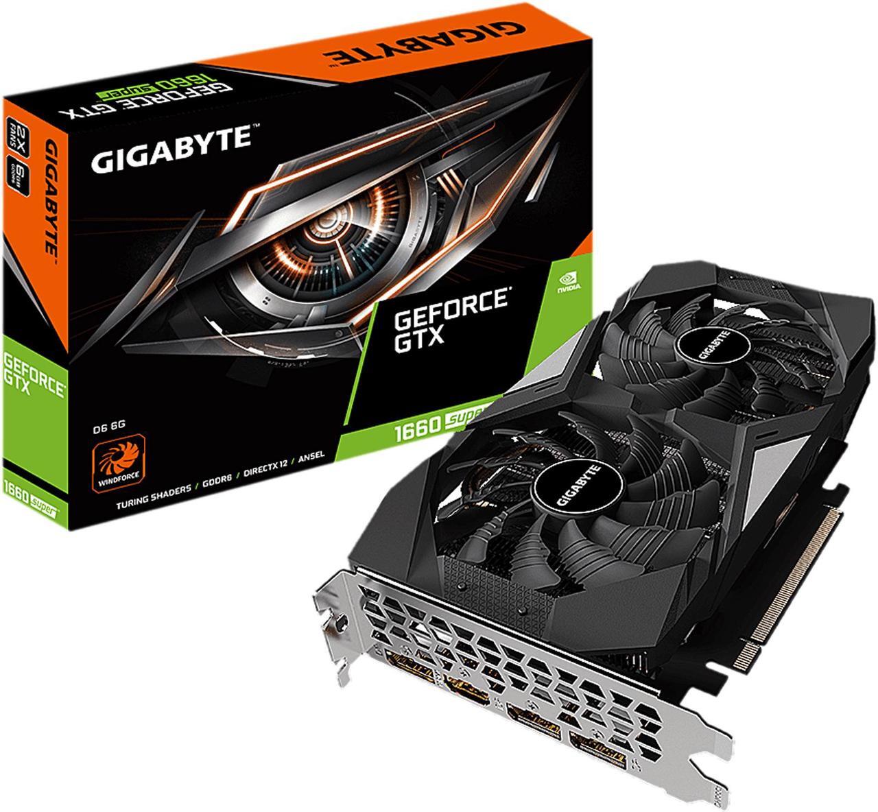 Alt view image 9 of 9 - GIGABYTE GeForce GTX 1660 SUPER 6GB GDDR6 PCI Express 3.0 x16 ATX Graphics Card GV-N166SD6-6GD