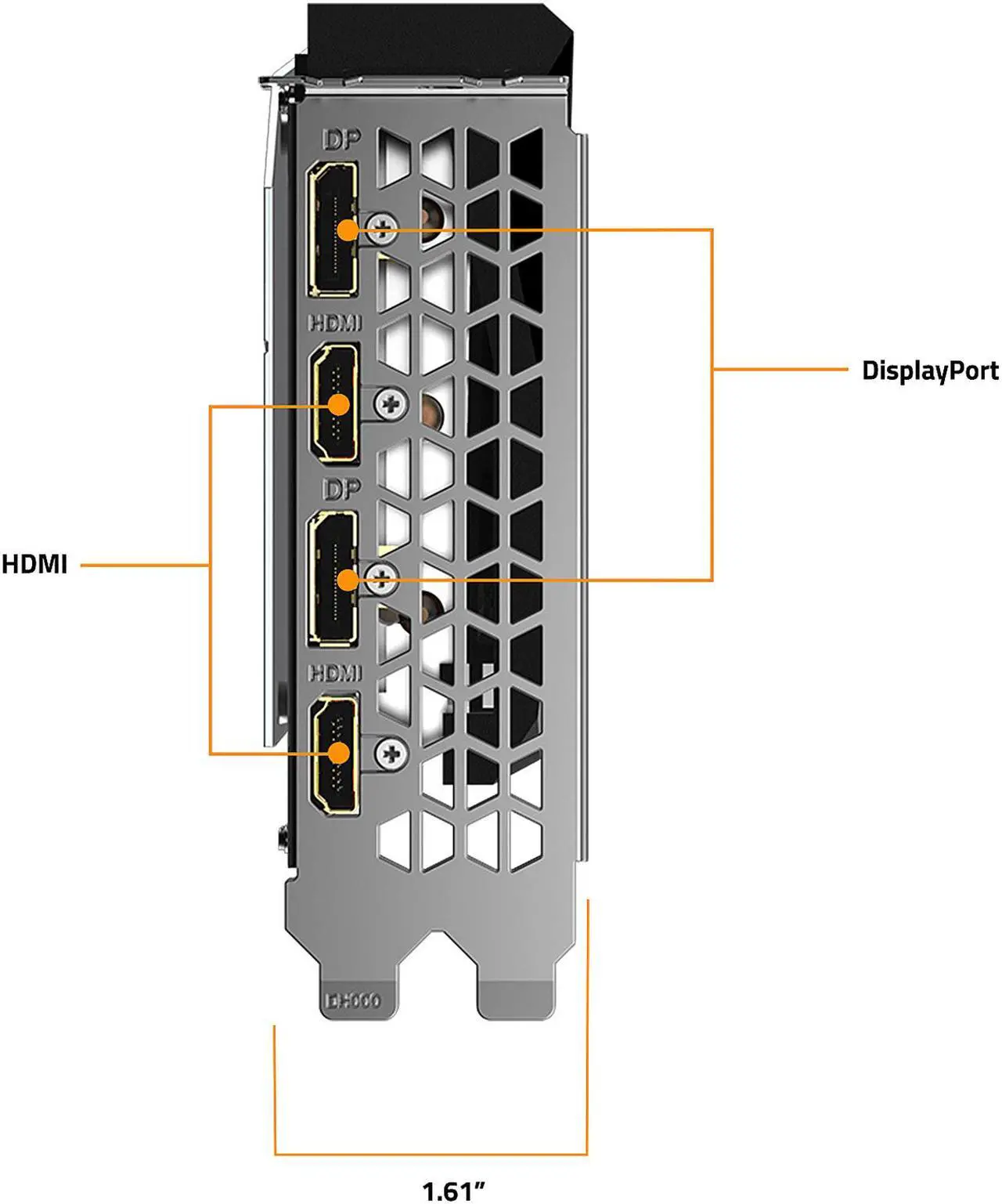 Alt view image 7 of 11 - GIGABYTE Gaming OC GeForce RTX 3060 Ti 8GB GDDR6 PCI Express 4.0 ATX Video Card GV-N306TGAMING OC-8GD REV 2.0 (LHR)
