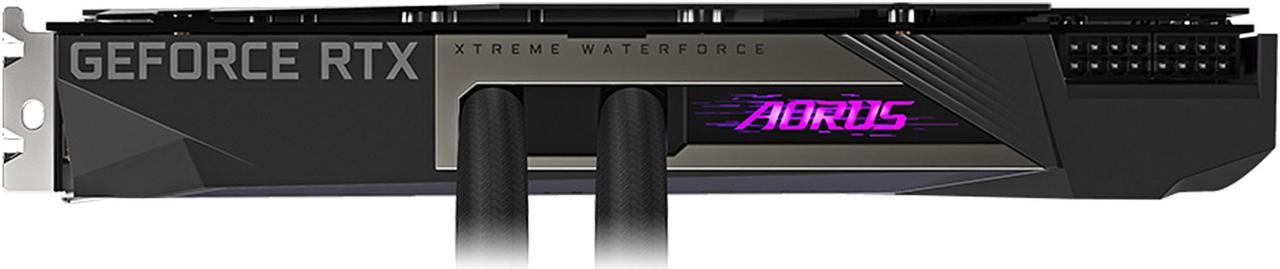 Alt view image 10 of 12 - GIGABYTE AORUS GeForce RTX 3080 XTREME WATERFORCE 10GB GDDR6X PCI Express 4.0 ATX Video Card GV-N3080AORUSX W-10GD (rev. 2.0) (LHR)