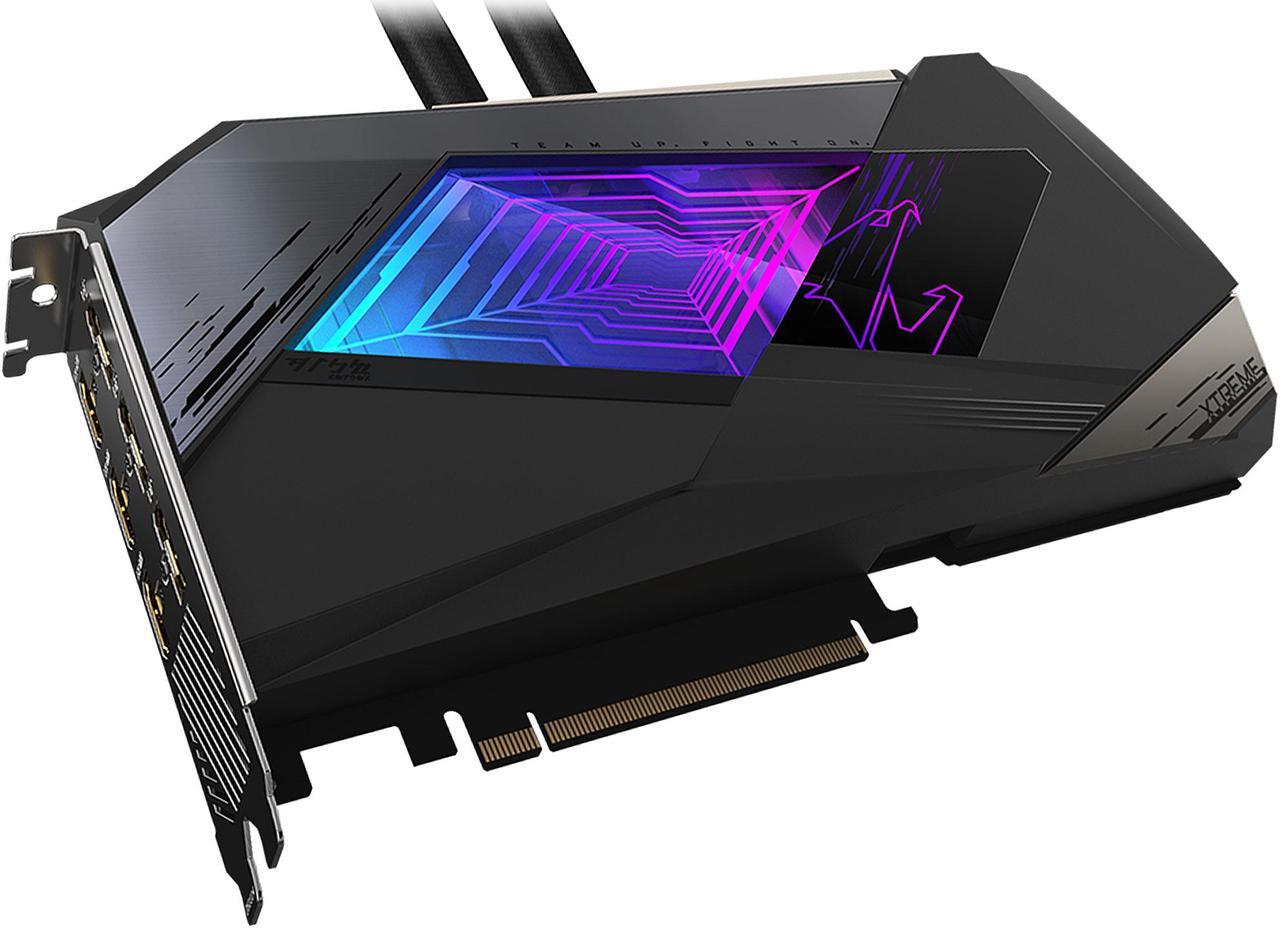 Alt view image 5 of 12 - GIGABYTE AORUS GeForce RTX 3080 XTREME WATERFORCE 10GB GDDR6X PCI Express 4.0 ATX Video Card GV-N3080AORUSX W-10GD (rev. 2.0) (LHR)