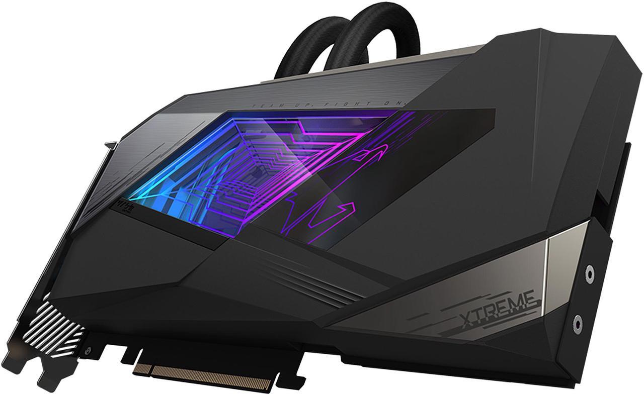 Alt view image 8 of 12 - GIGABYTE AORUS GeForce RTX 3080 XTREME WATERFORCE 10GB GDDR6X PCI Express 4.0 ATX Video Card GV-N3080AORUSX W-10GD (rev. 2.0) (LHR)
