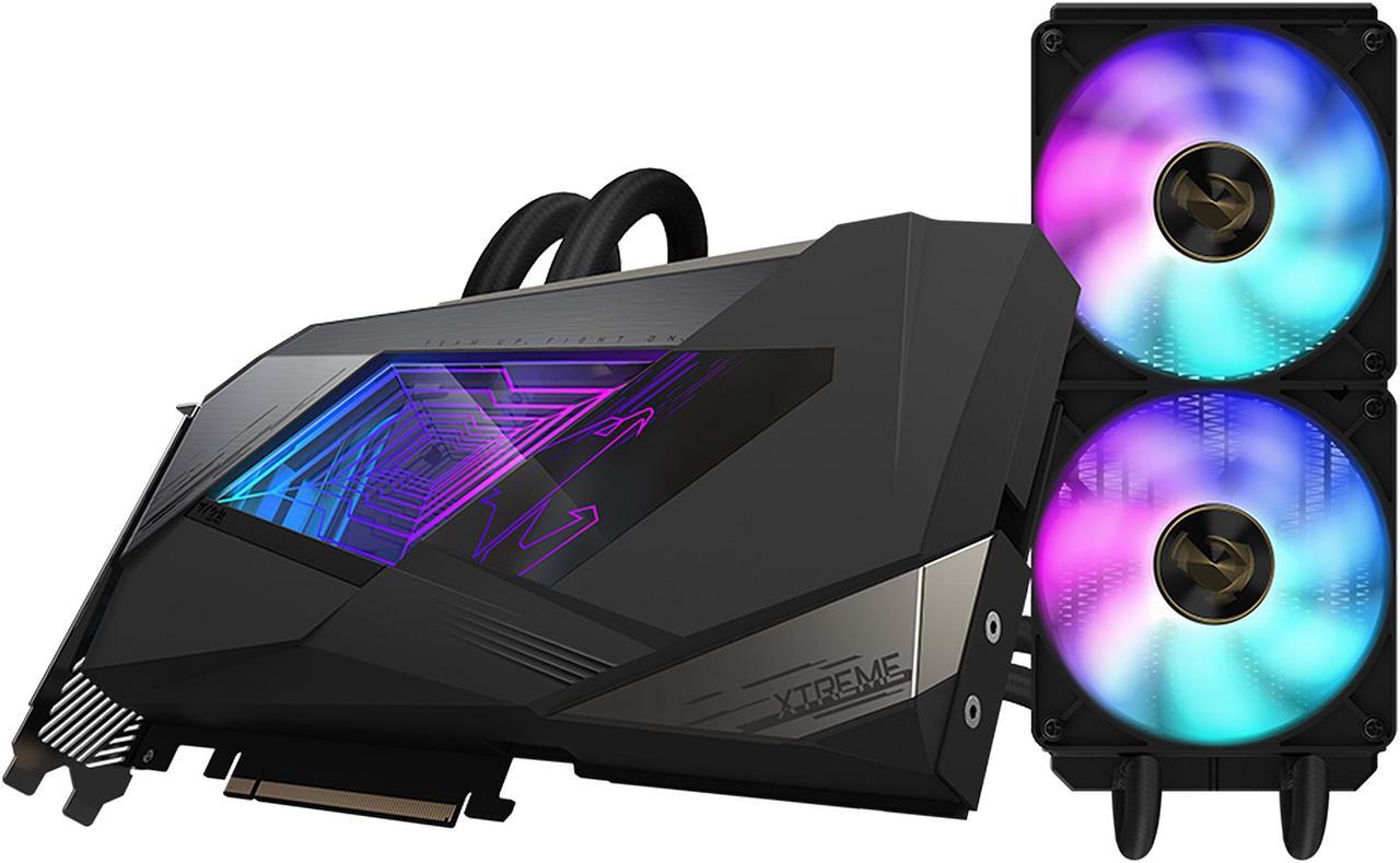 Alt view image 2 of 12 - GIGABYTE AORUS GeForce RTX 3080 XTREME WATERFORCE 10GB GDDR6X PCI Express 4.0 ATX Video Card GV-N3080AORUSX W-10GD (rev. 2.0) (LHR)