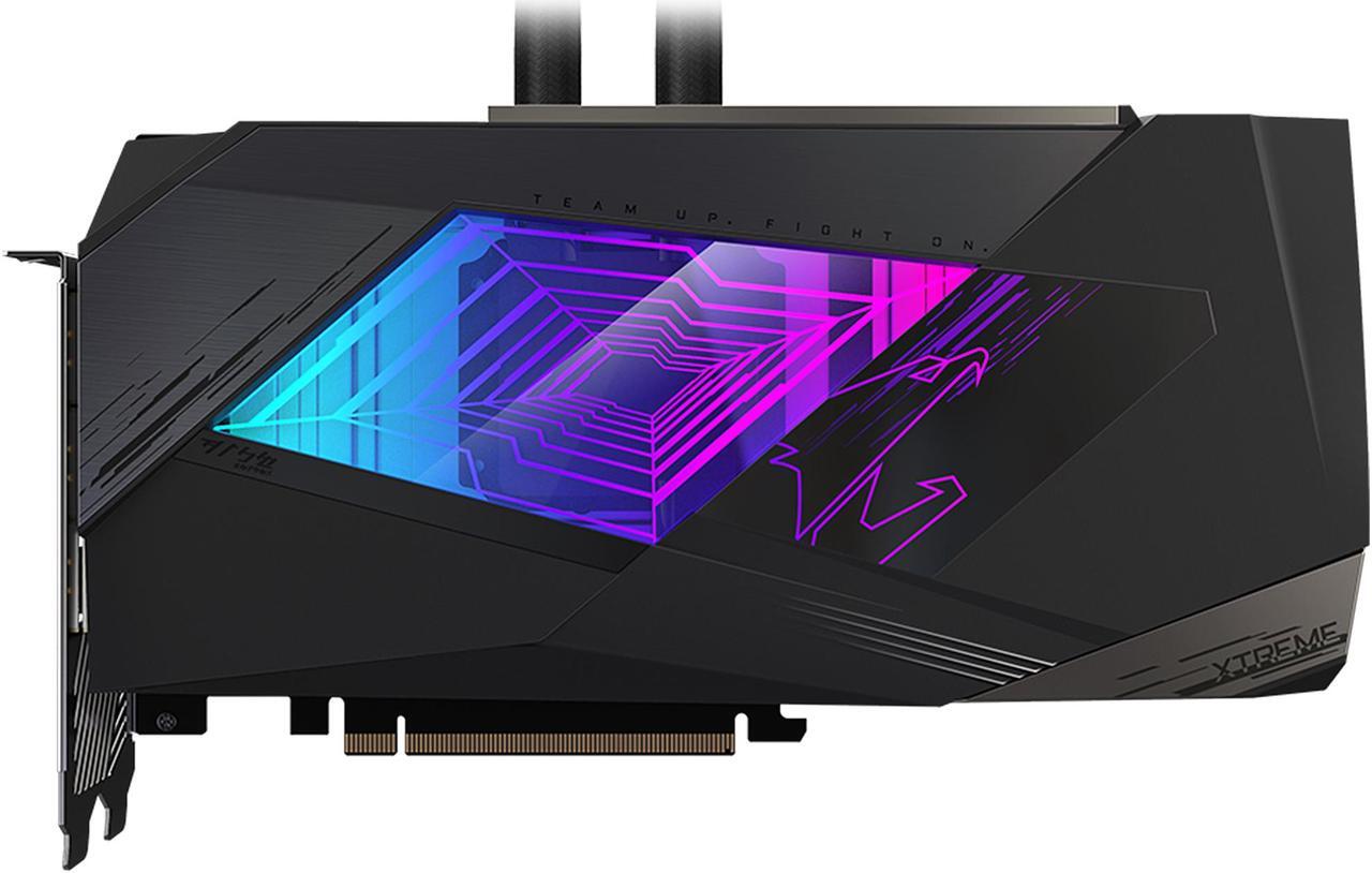 Alt view image 3 of 12 - GIGABYTE AORUS GeForce RTX 3080 XTREME WATERFORCE 10GB GDDR6X PCI Express 4.0 ATX Video Card GV-N3080AORUSX W-10GD (rev. 2.0) (LHR)