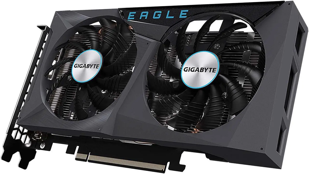 Alt view image 8 of 11 - GIGABYTE GeForce RTX 3050 EAGLE OC 8G Graphics Card, 2x WINDFORCE Fans, 8GB GDDR6 128-bit GDDR6, GV-N3050EAGLE OC-8GD Video Card
