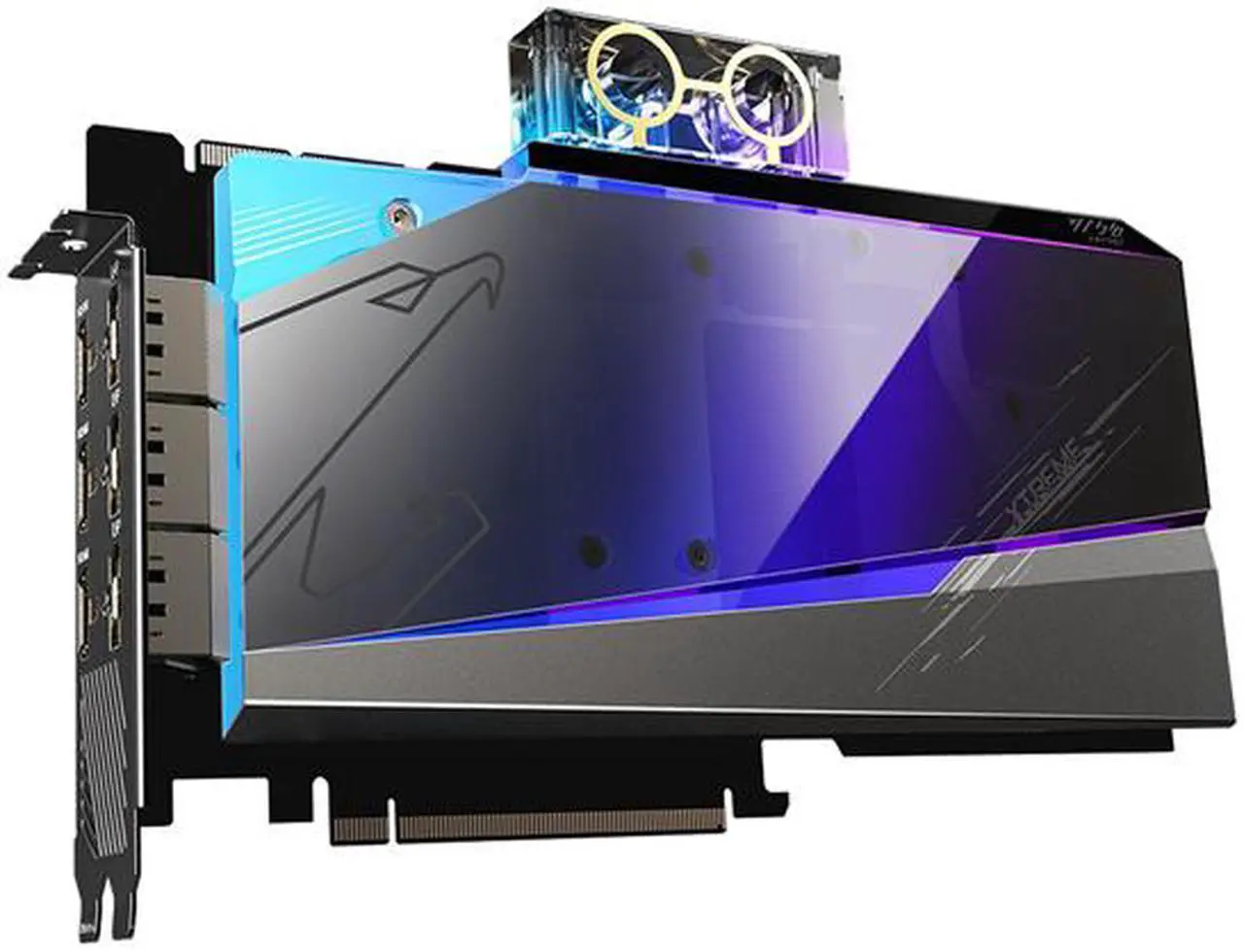 Alt view image 4 of 10 - GIGABYTE AORUS GeForce RTX 3090 24GB GDDR6X PCI Express 4.0 SLI Support ATX Graphics Card GV-N3090AORUSX WB-24GD