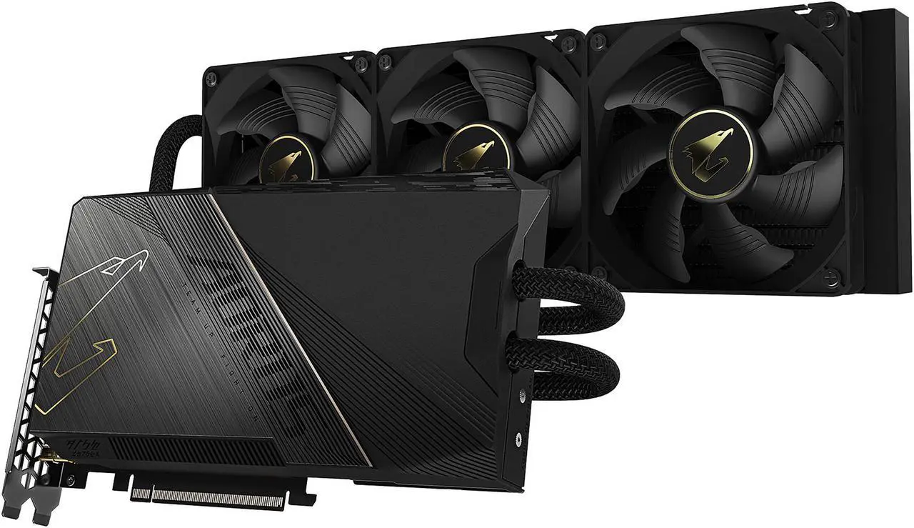 Alt view image 8 of 9 - GIGABYTE AORUS GeForce RTX 3090 Ti XTREME WATERFORCE 24GB GDDR6X PCI Express 4.0 ATX Video Card GV-N309TAORUSX W-24GD