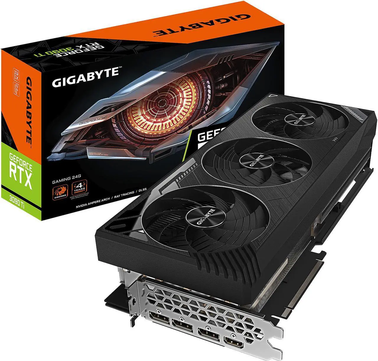 Alt view image 11 of 11 - GIGABYTE Gaming GeForce RTX 3090 Ti 24GB GDDR6X PCI Express 4.0 ATX Graphics Card GV-N309TGAMING-24GD
