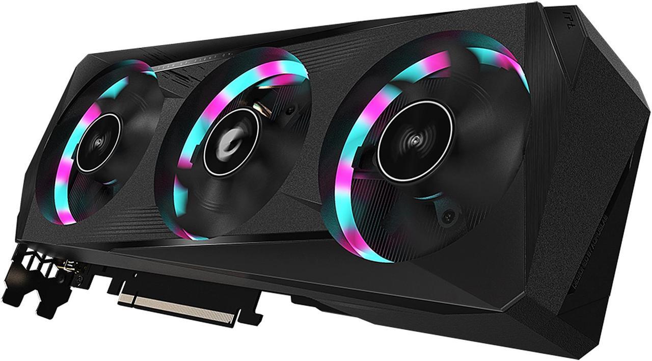 Alt view image 9 of 12 - GIGABYTE AORUS GeForce RTX 3050 ELITE 8G Graphics Card, 3x WINDFORCE Fans, 8GB 128-bit GDDR6, GV-N3050AORUS E-8GD Video Card