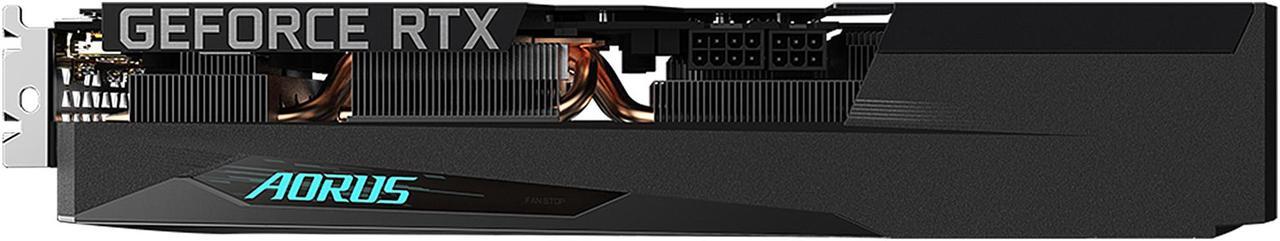 Alt view image 10 of 12 - GIGABYTE AORUS GeForce RTX 3050 ELITE 8G Graphics Card, 3x WINDFORCE Fans, 8GB 128-bit GDDR6, GV-N3050AORUS E-8GD Video Card