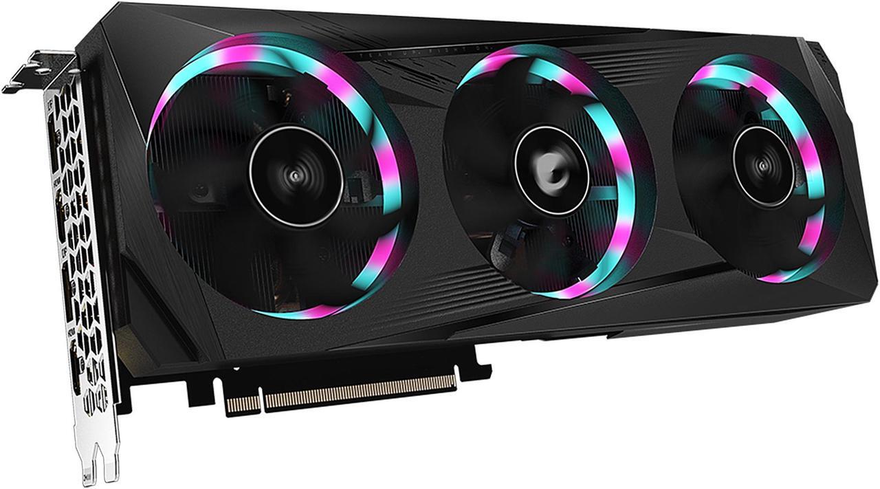 Alt view image 6 of 12 - GIGABYTE AORUS GeForce RTX 3050 ELITE 8G Graphics Card, 3x WINDFORCE Fans, 8GB 128-bit GDDR6, GV-N3050AORUS E-8GD Video Card