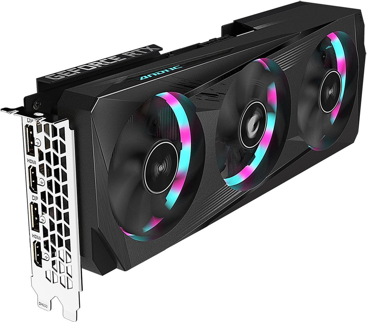 Alt view image 8 of 12 - GIGABYTE AORUS GeForce RTX 3050 ELITE 8G Graphics Card, 3x WINDFORCE Fans, 8GB 128-bit GDDR6, GV-N3050AORUS E-8GD Video Card