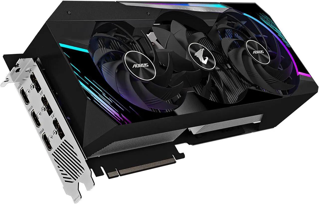 Alt view image 7 of 10 - GIGABYTE AORUS GeForce RTX 3080 Ti 12GB GDDR6X PCI Express 4.0 ATX Graphics Card GV-N308TAORUS M-12GD