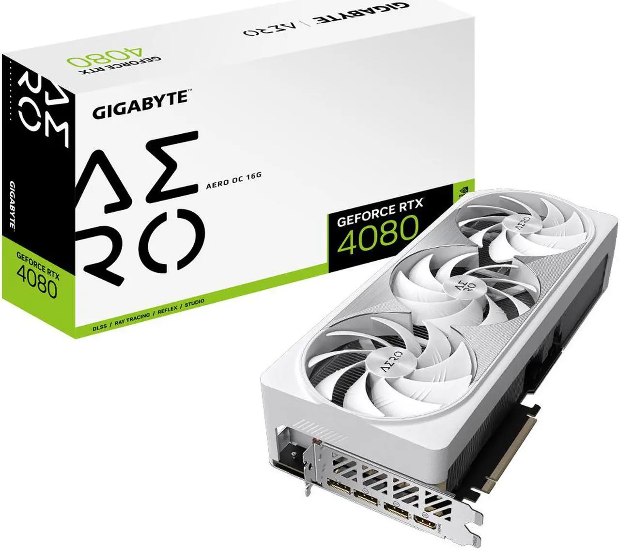 Alt view image 9 of 9 - GIGABYTE AERO OC GeForce RTX 4080 16GB GDDR6X PCI Express 4.0 ATX Graphics Card GV-N4080AERO OC-16GD