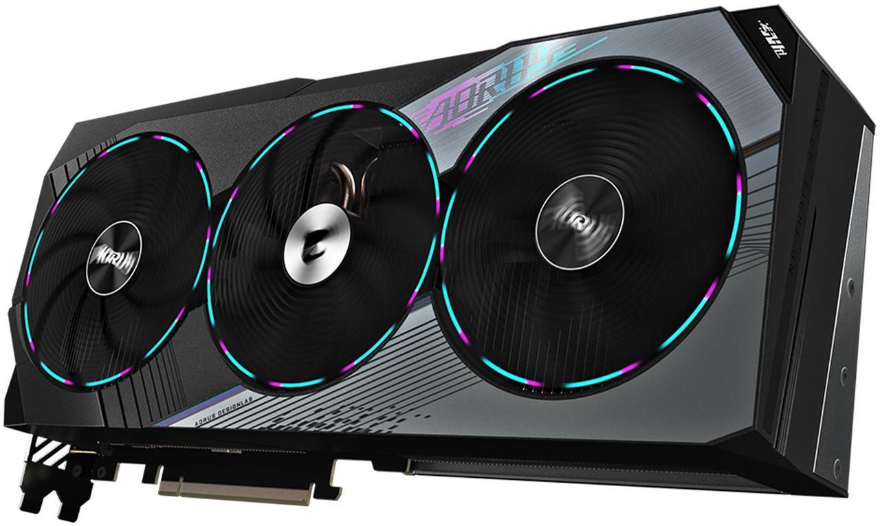 Alt view image 8 of 12 - GIGABYTE AORUS GeForce RTX 4070 Ti MASTER 12G Graphics Card, 3x WINDFORCE Fans, 12GB 192-bit GDDR6X, GV-N407TAORUS M-12GD Video Card