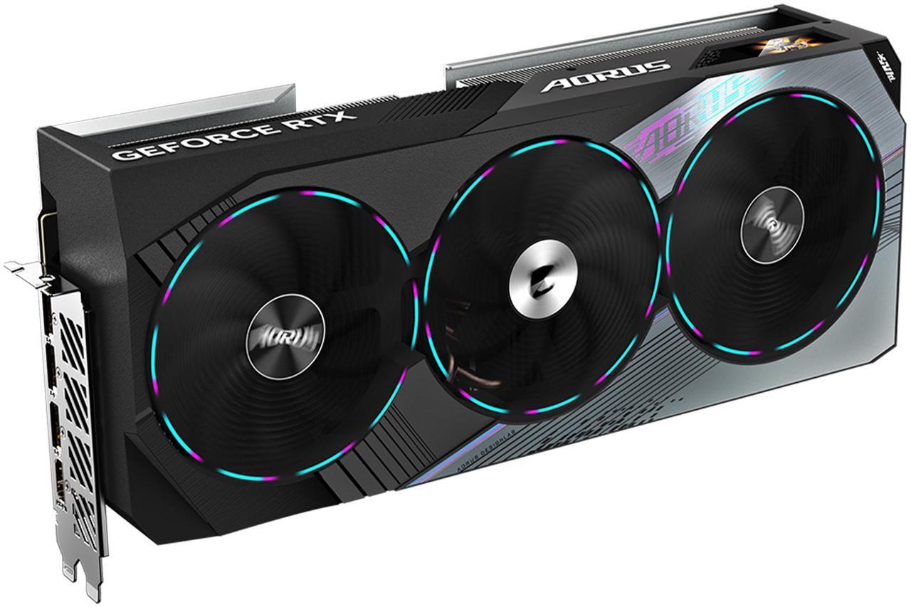 Alt view image 9 of 12 - GIGABYTE AORUS GeForce RTX 4070 Ti MASTER 12G Graphics Card, 3x WINDFORCE Fans, 12GB 192-bit GDDR6X, GV-N407TAORUS M-12GD Video Card