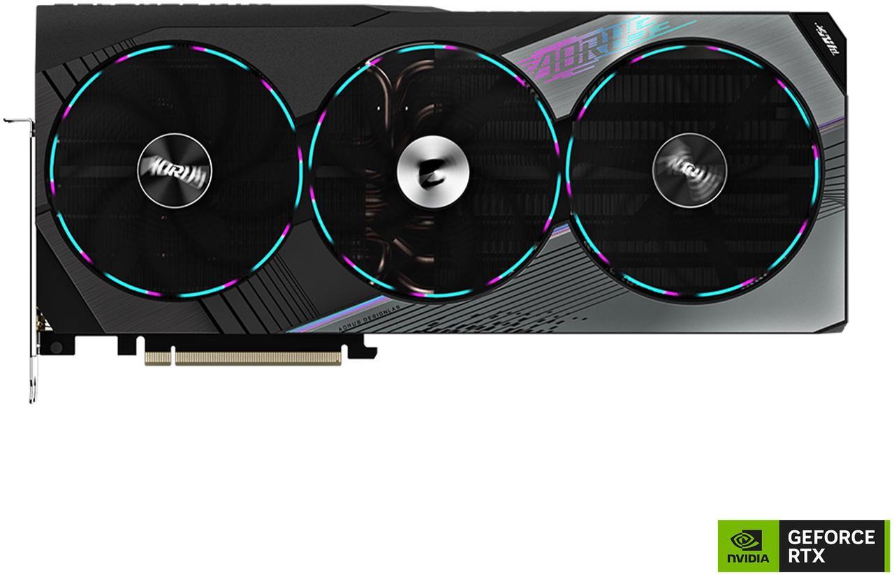 Alt view image 2 of 12 - GIGABYTE AORUS GeForce RTX 4070 Ti MASTER 12G Graphics Card, 3x WINDFORCE Fans, 12GB 192-bit GDDR6X, GV-N407TAORUS M-12GD Video Card