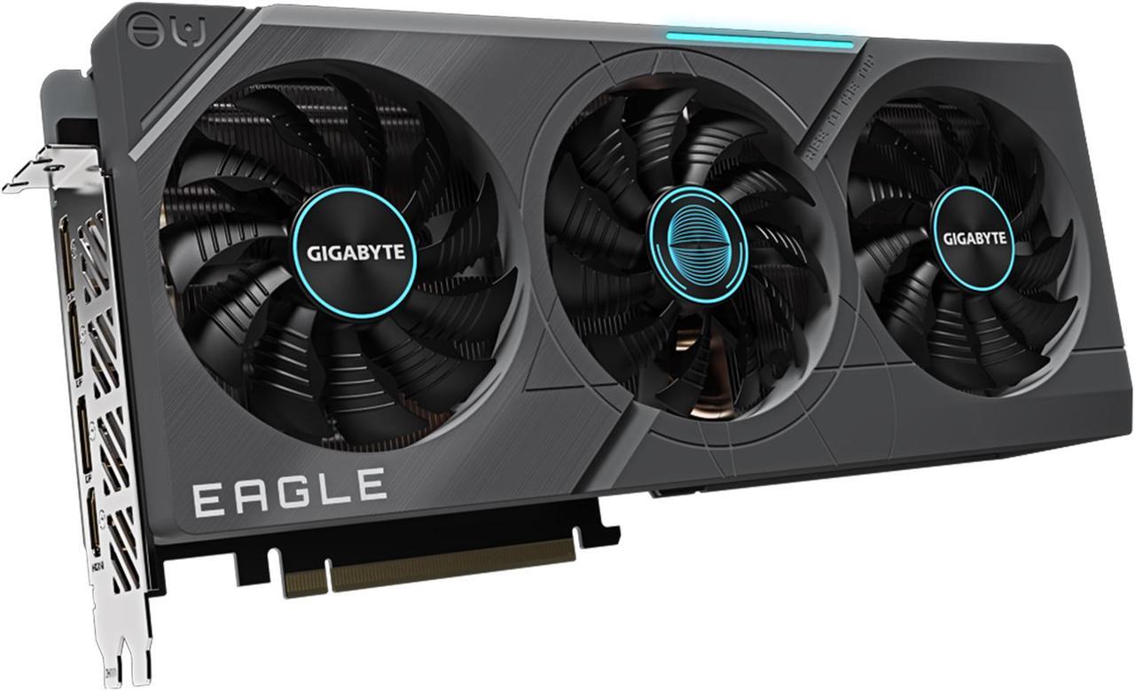 Alt view image 4 of 10 - GIGABYTE GeForce RTX 4070 Ti EAGLE 12G Graphics Card, 3x WINDFORCE Fans, 12GB 192-bit GDDR6X, GV-N407TEAGLE-12GD Video Card