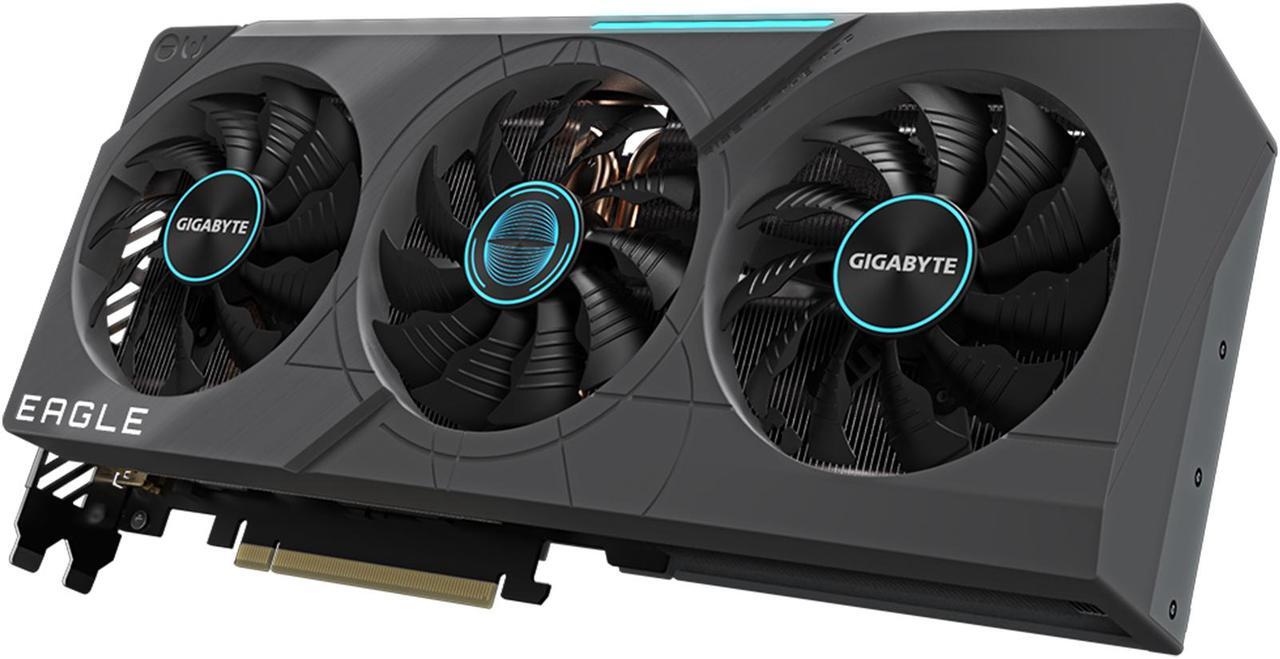 Alt view image 5 of 10 - GIGABYTE GeForce RTX 4070 Ti EAGLE 12G Graphics Card, 3x WINDFORCE Fans, 12GB 192-bit GDDR6X, GV-N407TEAGLE-12GD Video Card
