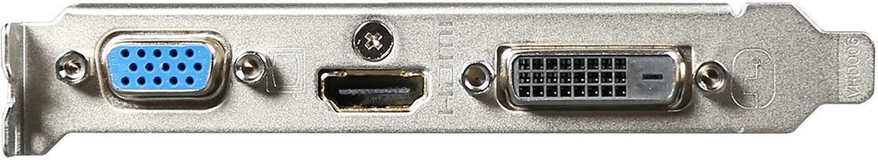 Alt view image 2 of 8 - GIGABYTE GeForce GT 710 2GB GDDR3 PCI Express 2.0 x8 ATX Video Card GV-N710D3-2GL REV2.0