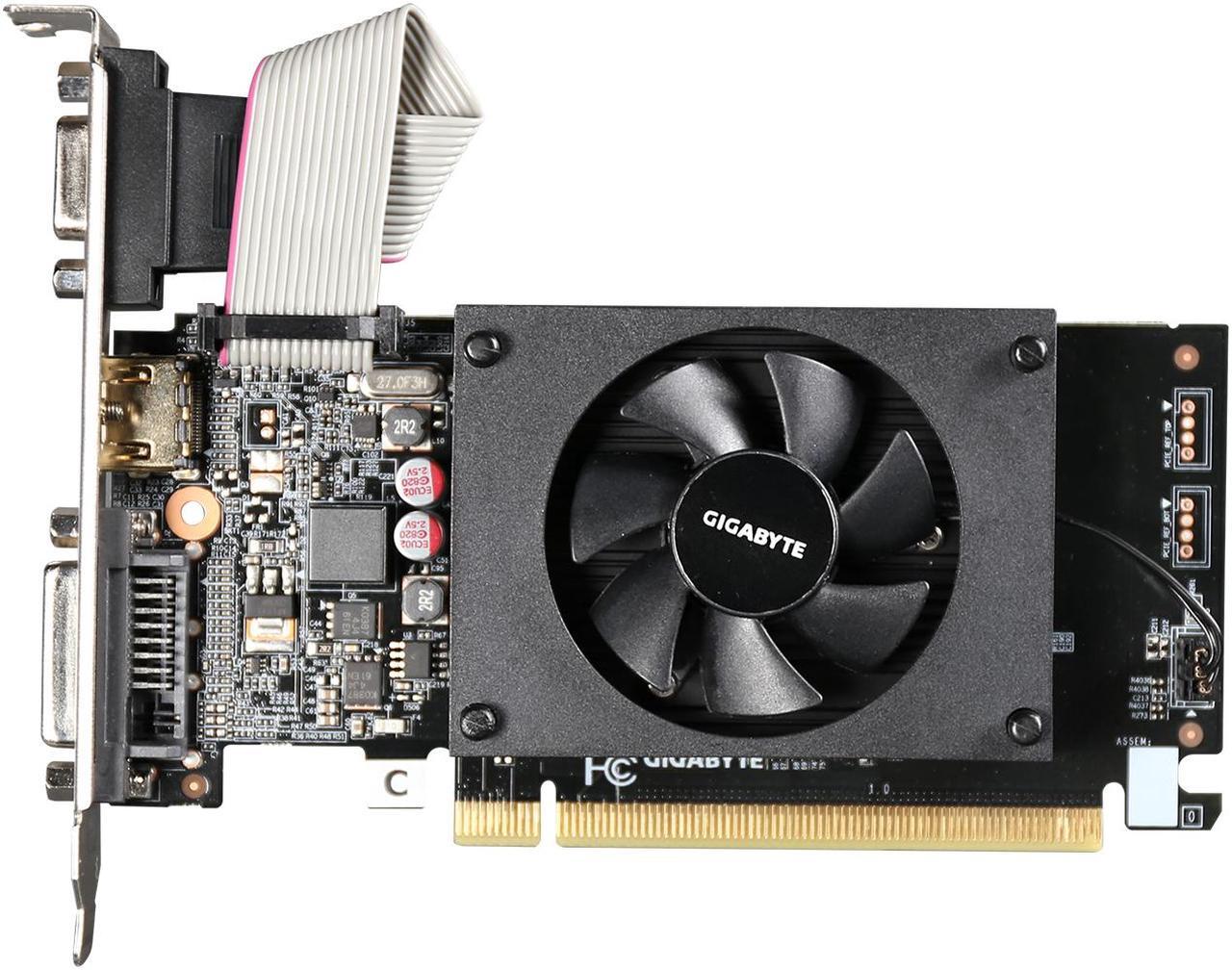Main image of GIGABYTE GeForce GT 710 2GB GDDR3 PCI Express 2.0 x8 ATX Video Card GV-N710D3-2GL REV2.0